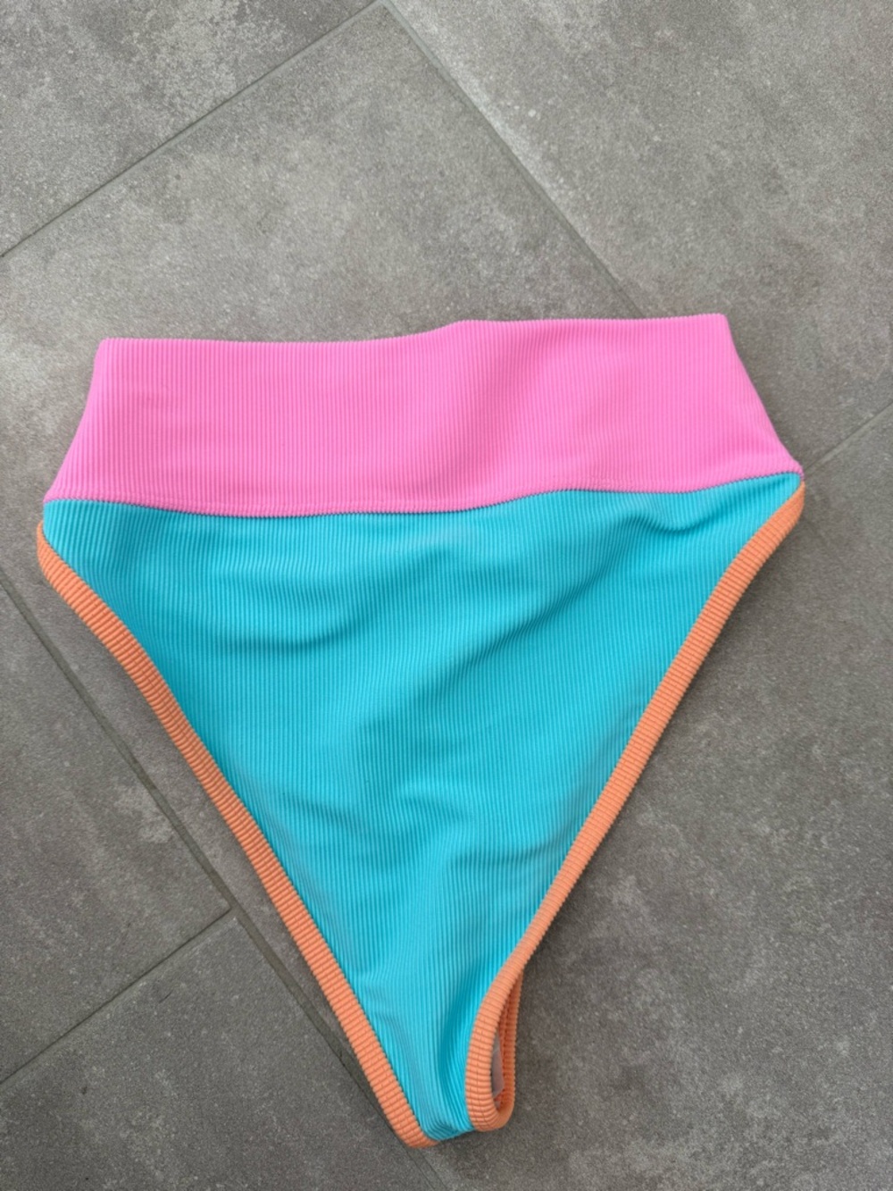 Beach Riot NEW Size M Emmy Colorblock High Waist Bikini Bottoms - Picture 5 of 9